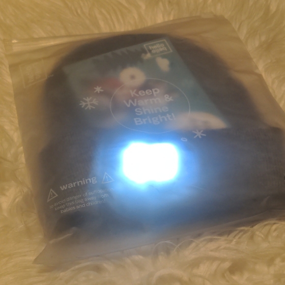 Hello Bello Beanie Hat With Led Light 